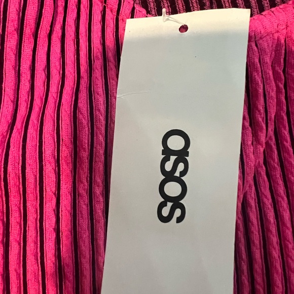 ASOS Pink Ribbed Dress - Picture 3 of 4